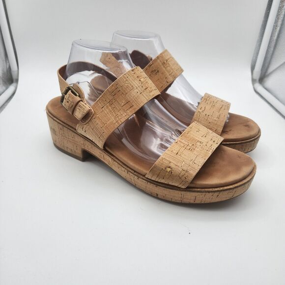 Gentle Souls By Kenneth Cole Women’s 11 M Beige Talia Sandals Ankle Strap Heels - Picture 1 of 8